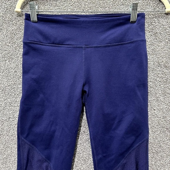 Fabletics‎ Agnes Leggings Women XS Eclipse Purple Mixed Media Power Hold UPF 50+ - Picture 4 of 13